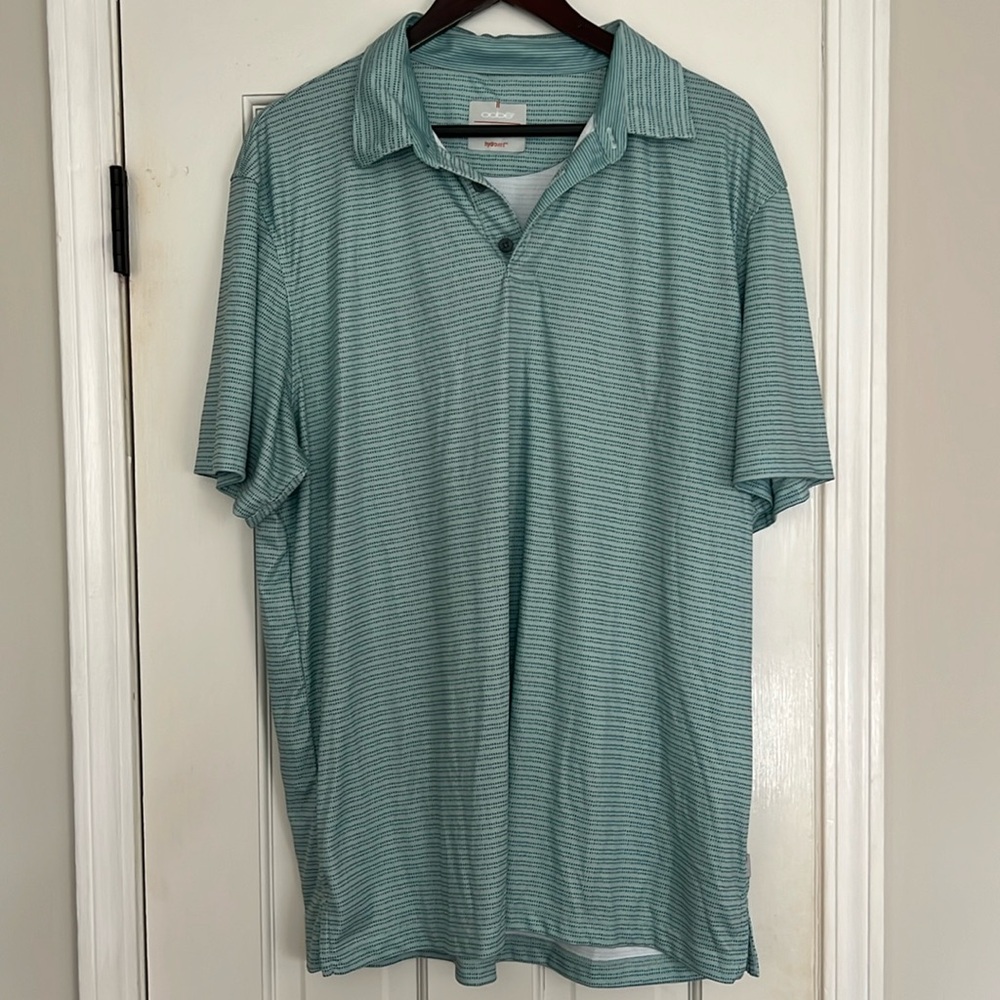 Oobe Men’s XL Hydrovent Polo in Mint/Teal